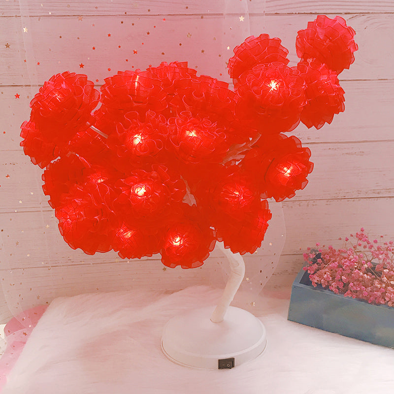 Vivolux | Boomvormige USB Tafel Lamp Kinderen Stijl Plastic Woonkamer LED Nachtkast Verlichting
