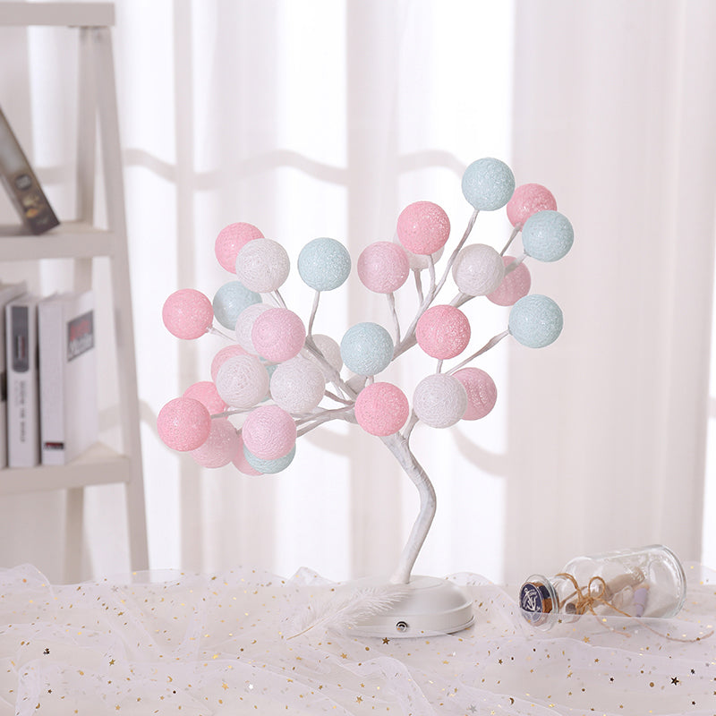 Vivolux | Boomvormige USB Tafel Lamp Kinderen Stijl Plastic Woonkamer LED Nachtkast Verlichting