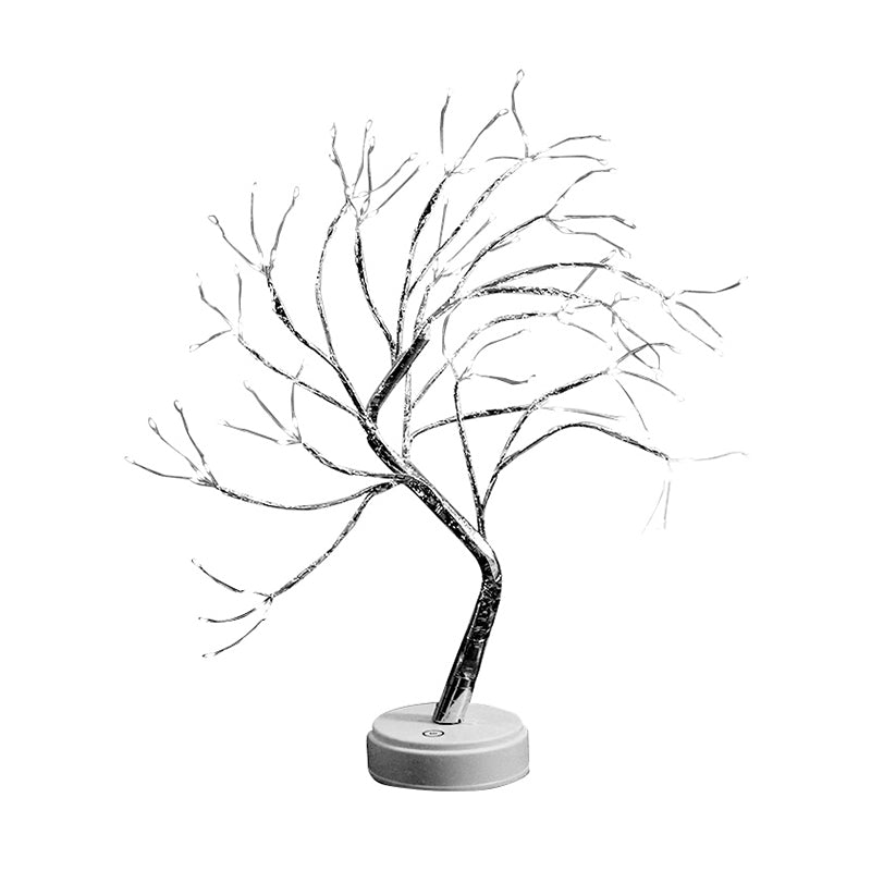Vivolux | Tree Branch Battery Nachttischlampe Dekorative Kunststoff Mädchen Schlafzimmer LED Tischlicht