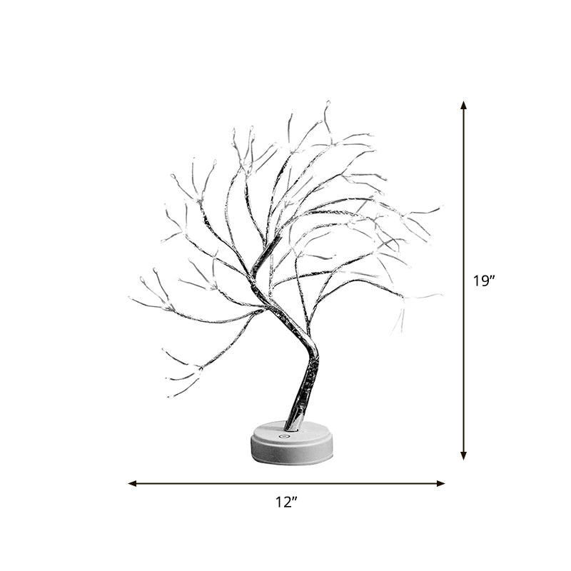 Vivolux | Tree Branch Battery Nachttischlampe Dekorative Kunststoff Mädchen Schlafzimmer LED Tischlicht