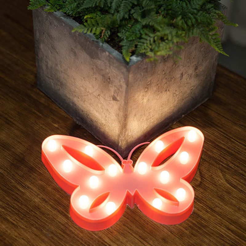 Vivolux | Diervormige Plastic Batterij Nachttafellamp Decoratieve Roze LED Tafellamp Ideeën voor Kinderkamer