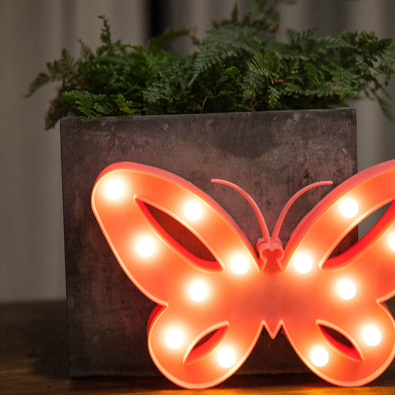Vivolux | Diervormige Plastic Batterij Nachttafellamp Decoratieve Roze LED Tafellamp Ideeën voor Kinderkamer