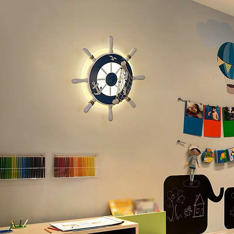Vivolux | Schattierte Wandmontage Licht Kinder Acryl Kindergarten LED Wandleuchte in Weiß
