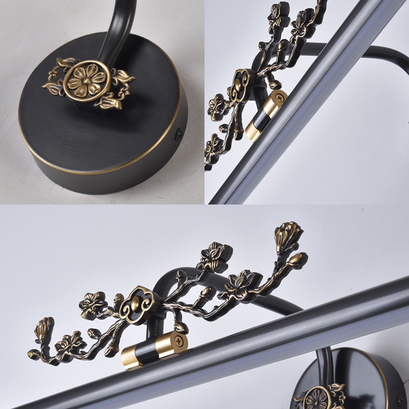 Vivolux | Verlengde Vanity Verlichting Traditionele 14"/18"/23" W LED Metalen Wandlamp voor Badkamer in Zwart/Antiek Messing