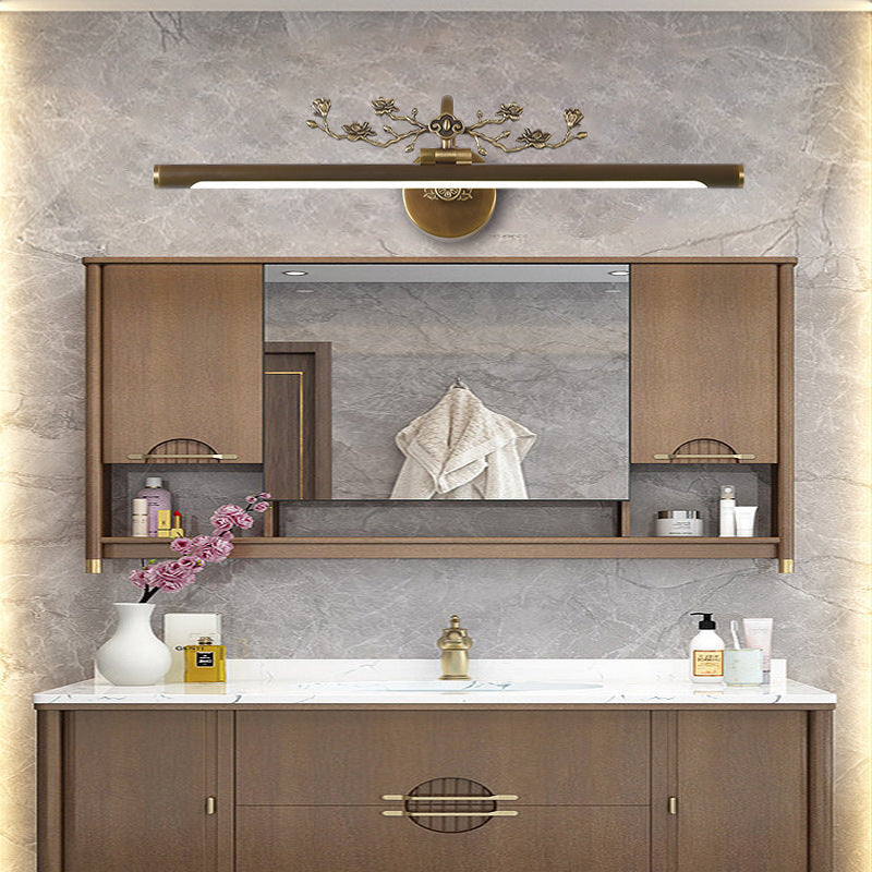 Vivolux | Verlengde Vanity Verlichting Traditionele 14"/18"/23" W LED Metalen Wandlamp voor Badkamer in Zwart/Antiek Messing