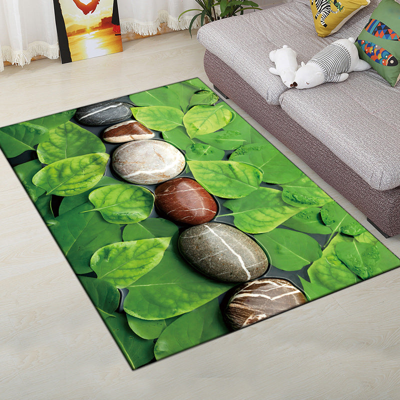 Vivolux | Mehrfarbiger moderner Teppich Polyester digitale Grafik Bodenmatte rutschfeste Rückseite tierfreundlicher waschbarer Teppich für Gästezimmer