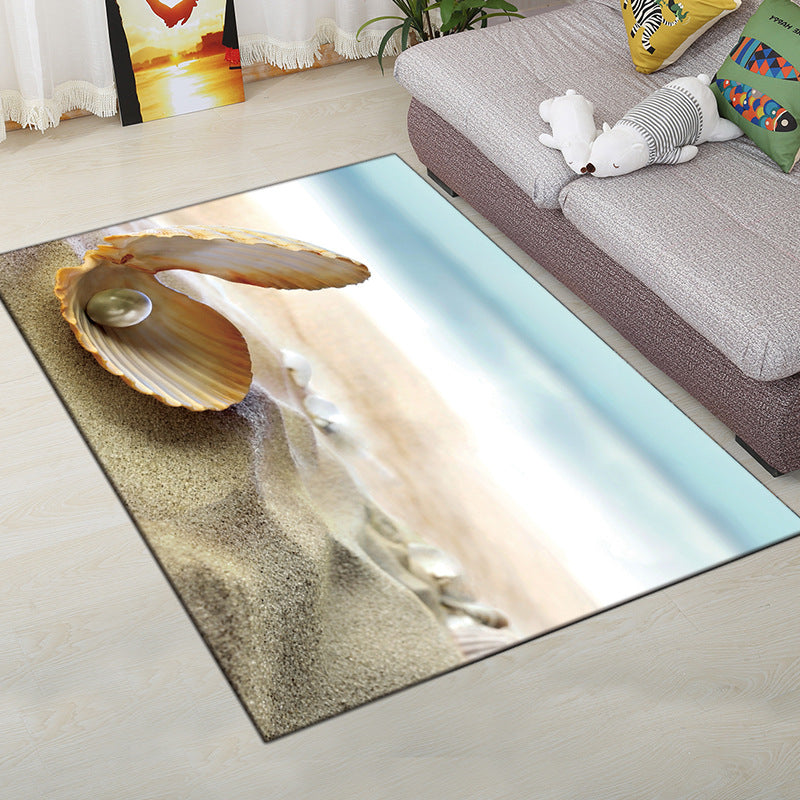 Vivolux | Mehrfarbiger moderner Teppich Polyester digitale Grafik Bodenmatte rutschfeste Rückseite tierfreundlicher waschbarer Teppich für Gästezimmer