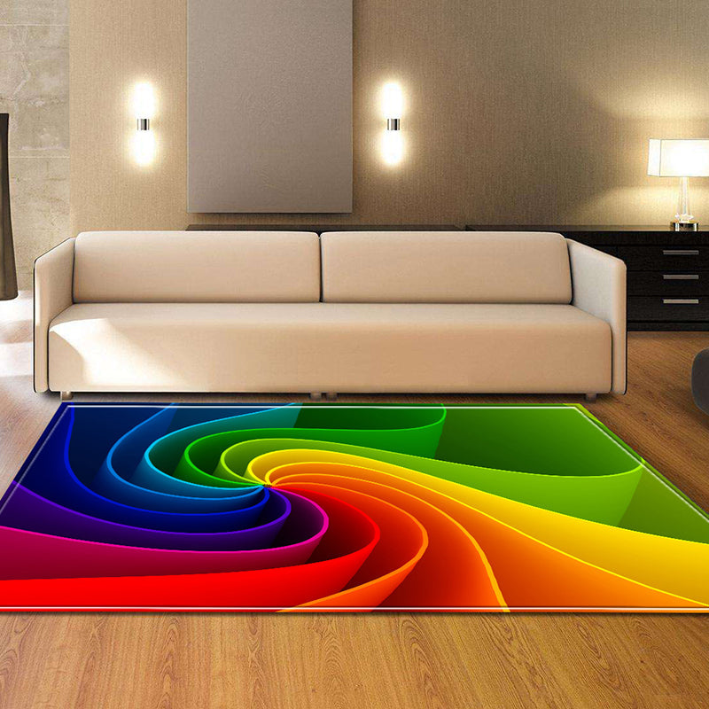 Vivolux | Trendy Hedendaagse Binnenkleed Multi Kleurig Grafisch Print Kleed Antislip Machine Wasbaar Vlekbestendig Kleed voor Woonkamer