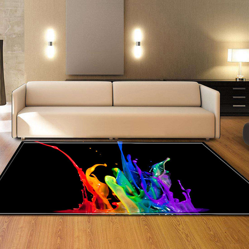 Vivolux | Trendy Hedendaagse Binnenkleed Multi Kleurig Grafisch Print Kleed Antislip Machine Wasbaar Vlekbestendig Kleed voor Woonkamer