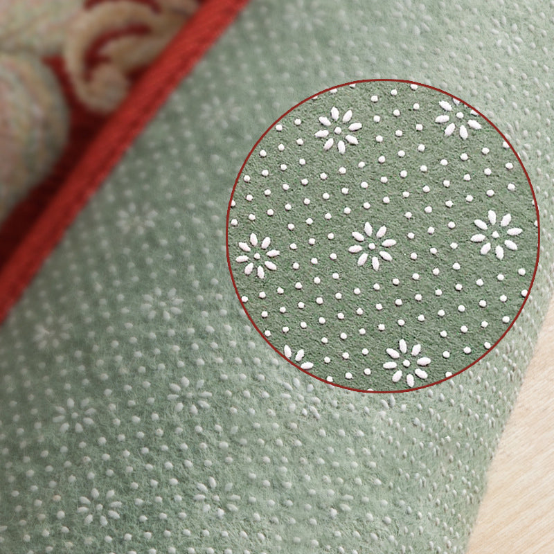 Vivolux | Shabby Chic Rustikaler Teppich Mehrfarbiges Blumendruck Teppich Maschinenwaschbar Haustierfreundlich Rutschfester Teppich für Zuhause