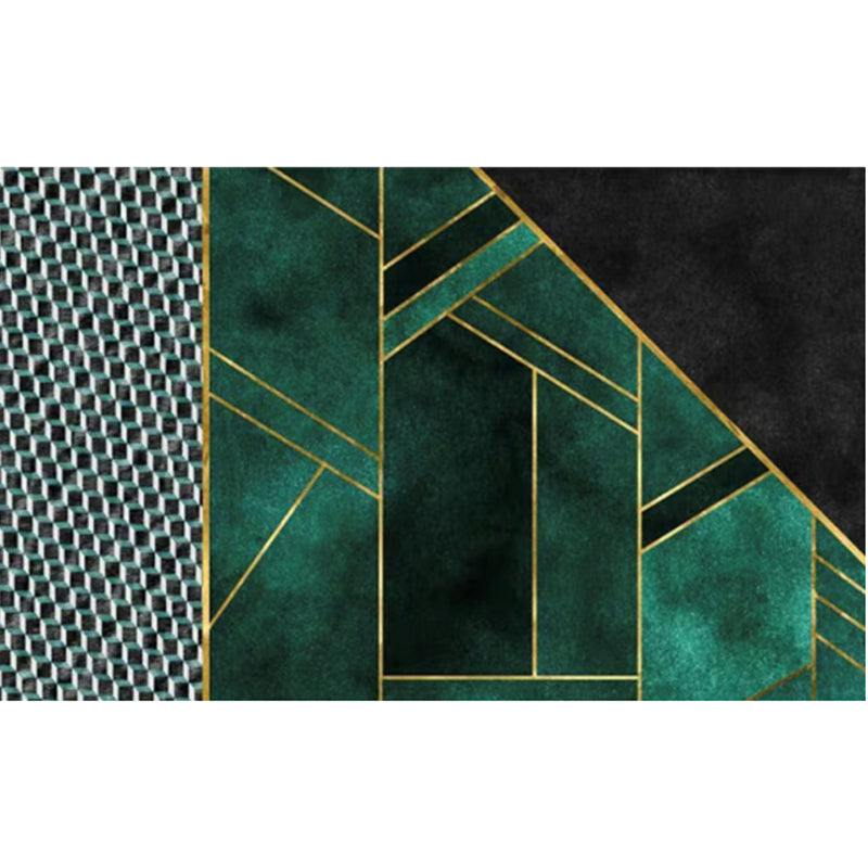 Vivolux | Retro agaat schijf print tapijt Multicolor mid-century tapijt synthetisch antislip achterkant vlekbestendig wasbaar tapijt voor woningdecoratie