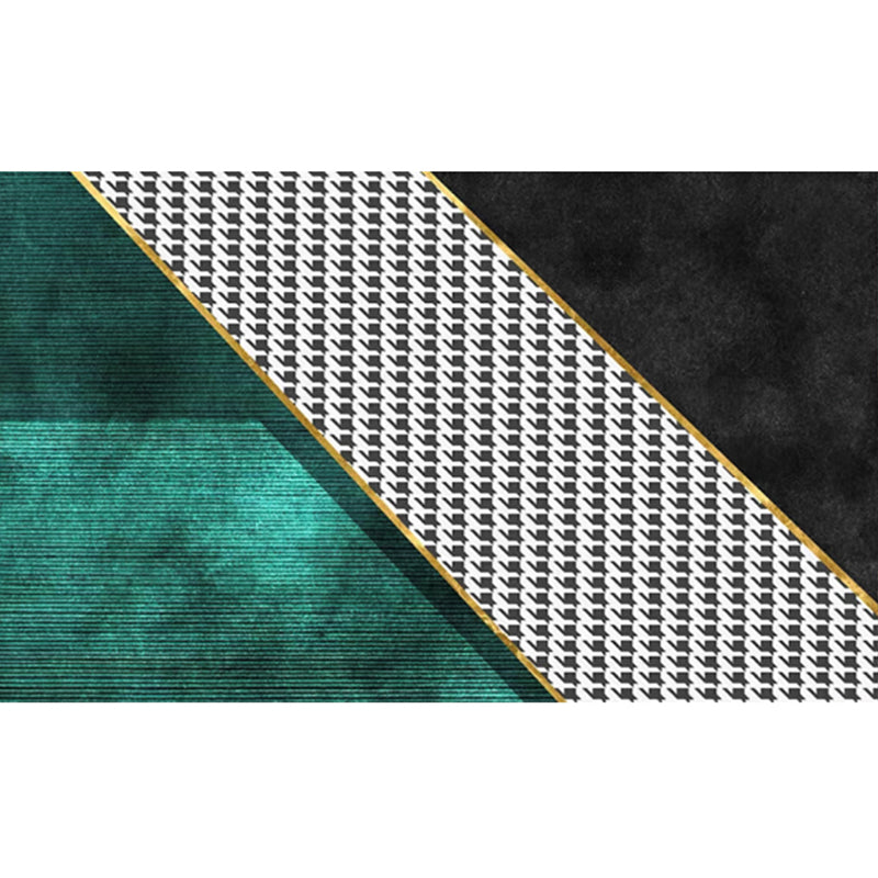 Vivolux | Retro agaat schijf print tapijt Multicolor mid-century tapijt synthetisch antislip achterkant vlekbestendig wasbaar tapijt voor woningdecoratie