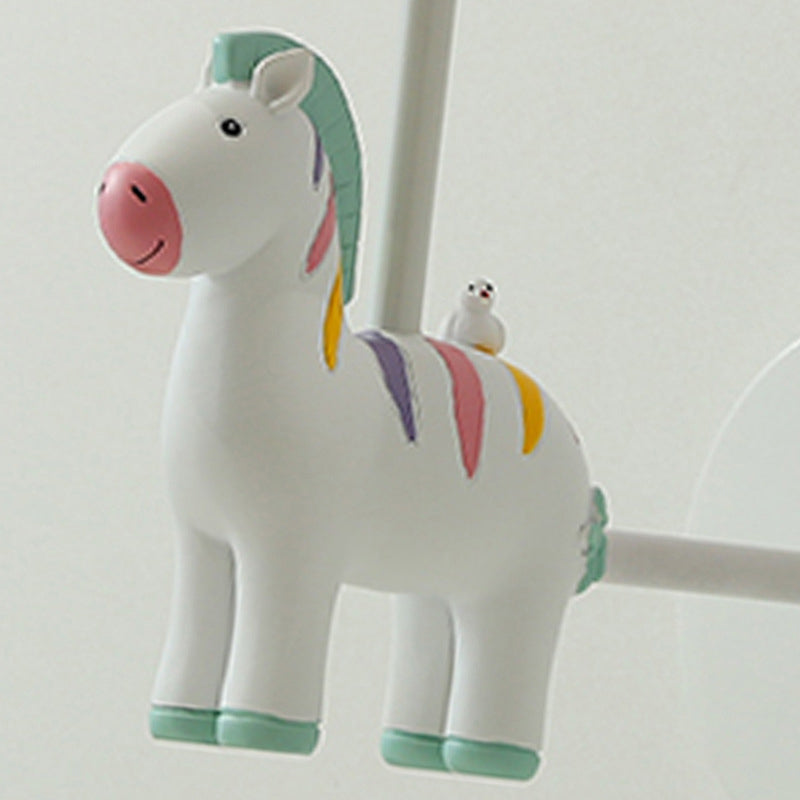 Vivolux | Resin Zebra Wandlamp Kinderstijl Enkele Wandlicht Fitting met Empire Shade voor Kinderkamer