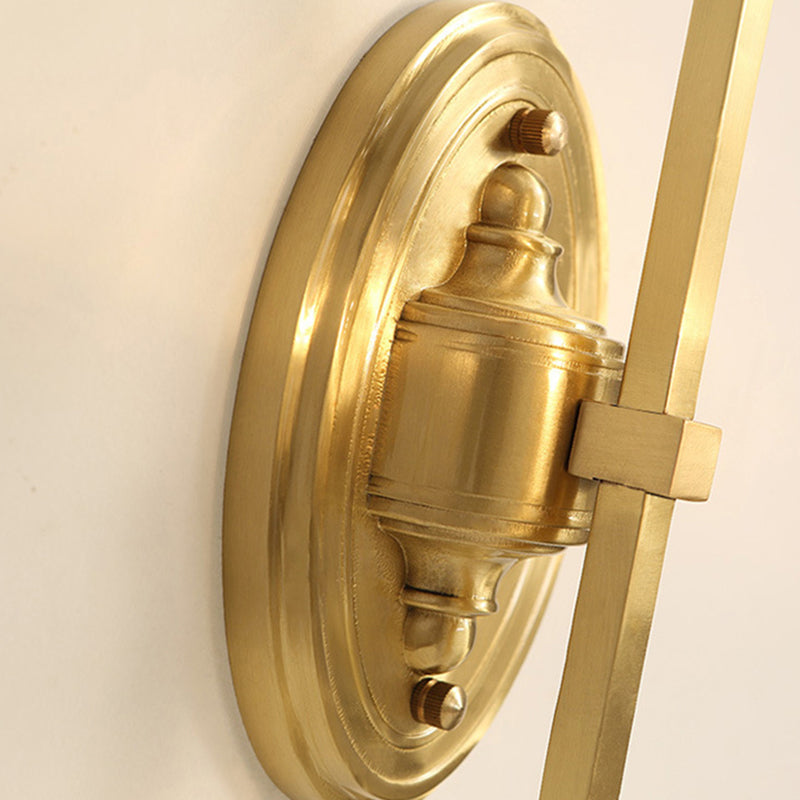 Vivolux | Ruffle Glass Gold Wandlamp Bloem Antieke Wandverlichting Fixture met Kristal Draperen