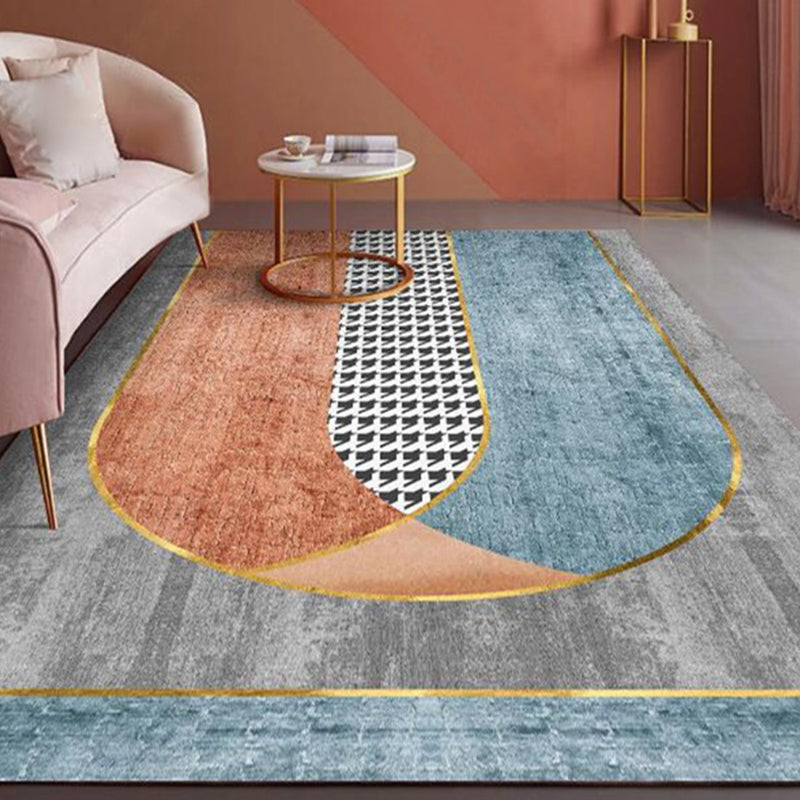 Vivolux | Noviteit Slaapkamer Tapijt Multi-kleurige Geometrische Print Binnen Tapijt Synthetisch Antislip Achterkant Wasbaar Tapijt