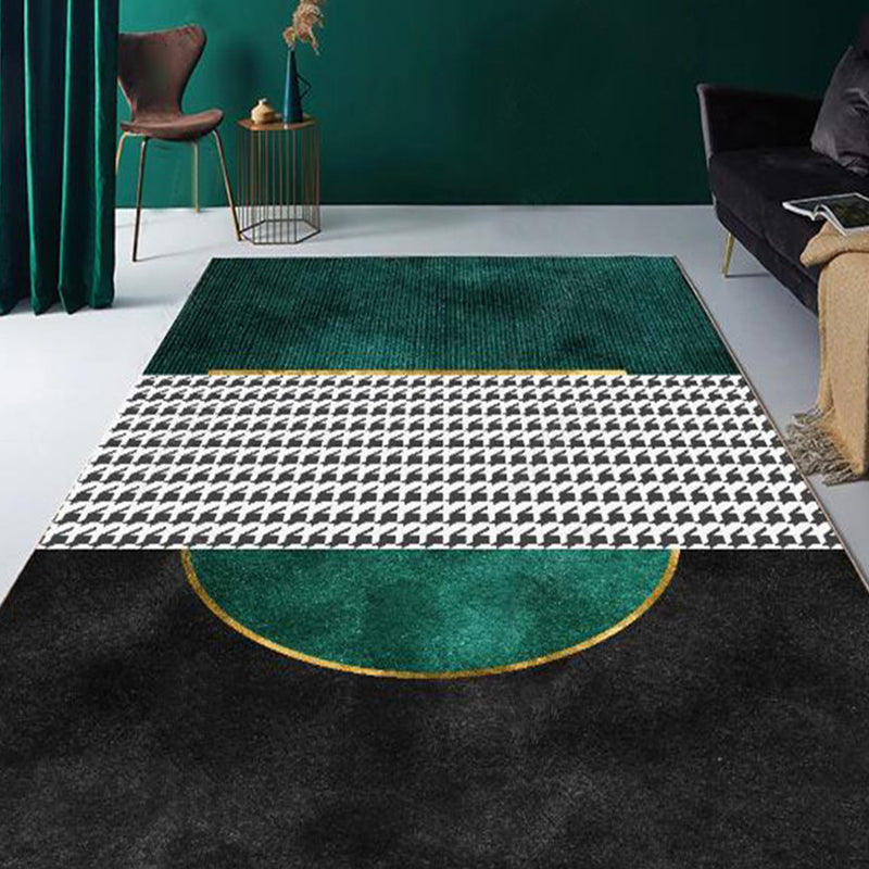 Vivolux | Noviteit Slaapkamer Tapijt Multi-kleurige Geometrische Print Binnen Tapijt Synthetisch Antislip Achterkant Wasbaar Tapijt