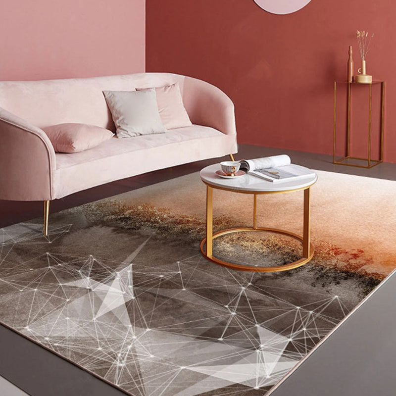 Vivolux | Noviteit Slaapkamer Tapijt Multi-kleurige Geometrische Print Binnen Tapijt Synthetisch Antislip Achterkant Wasbaar Tapijt