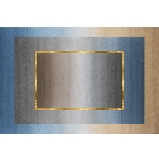 Vivolux | Noordse Geo Patroon Vloerkleed Grijs Blauw Polypropyleen Tapijt Antislip Achterkant Makkelijk Onderhoud Vloerkleed voor Kamerversiering