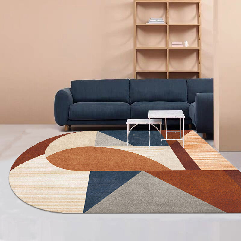 Vivolux | Eenvoudig Luxe Tapijt Multi Gekleurde Geometrische Patroon Gebiedstapijt Gemakkelijk Onderhoud Huisdiervriendelijk Binnen Tapijt voor Woonkamer