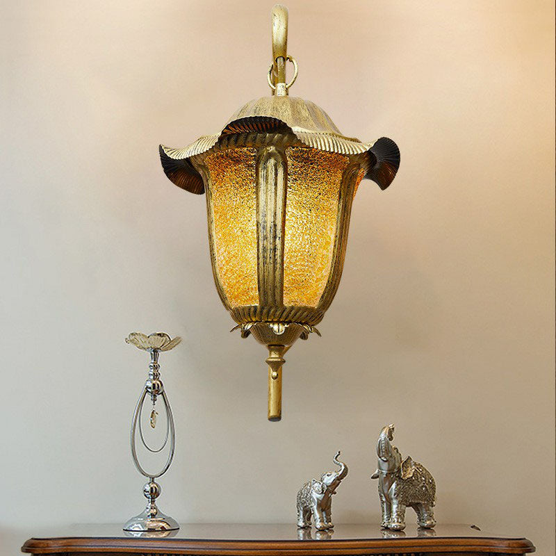 Vivolux | 1 Kopf Wandmontage Licht Marokkanische Glocke Eisen Wandlicht Leuchte in Messing für Wohnzimmer