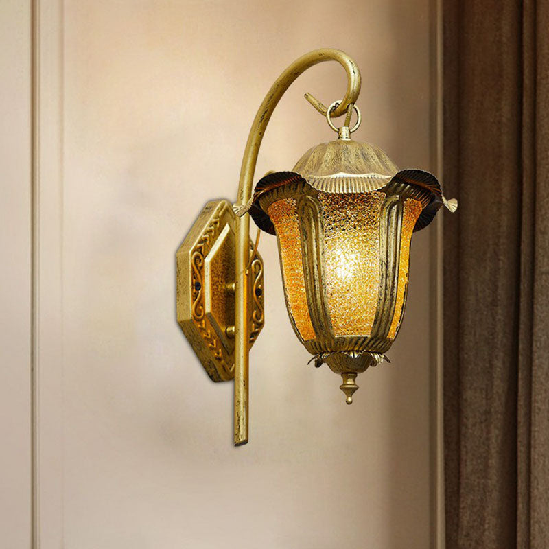Vivolux | 1 Kopf Wandmontage Licht Marokkanische Glocke Eisen Wandlicht Leuchte in Messing für Wohnzimmer