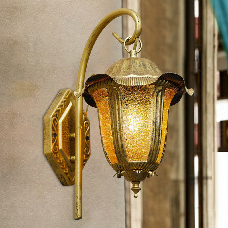Vivolux | 1 Kopf Wandmontage Licht Marokkanische Glocke Eisen Wandlicht Leuchte in Messing für Wohnzimmer