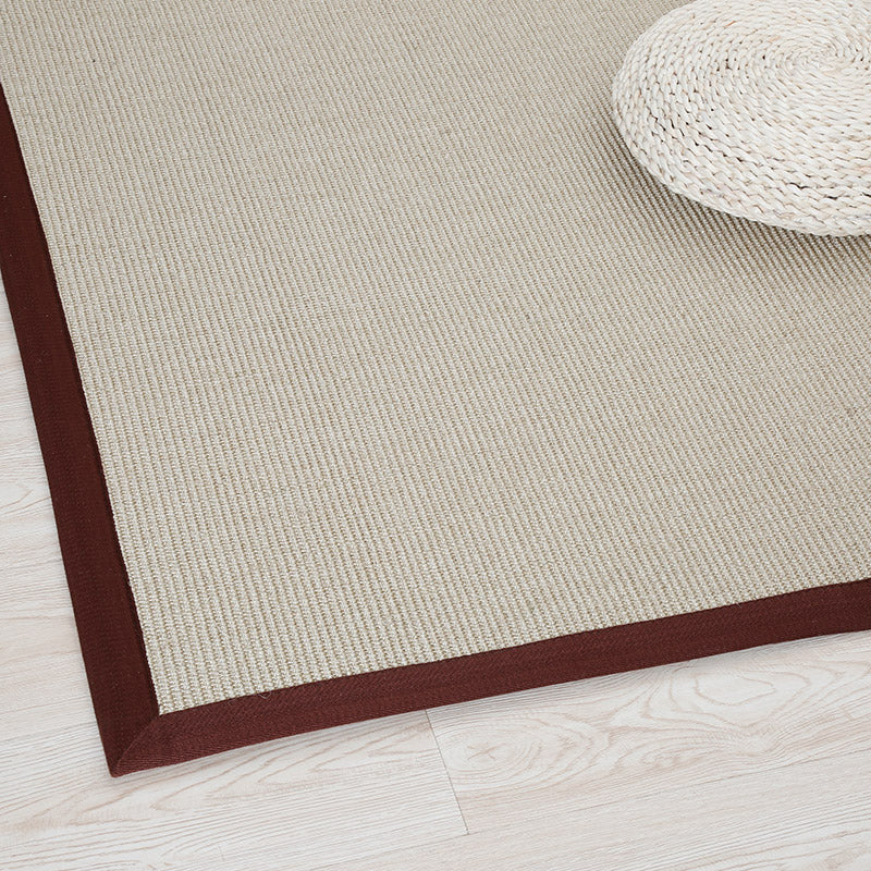 Vivolux | Primitief Multicolor Effen Vloerkleed Sisal Japanse Tapijt Wasbaar Vlekbestendig Anti-slip Vloerkleed met Stofrand voor Thuis