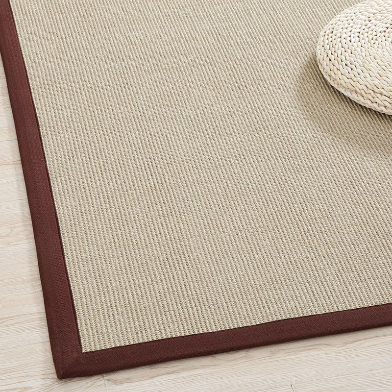 Vivolux | Primitief Multicolor Effen Vloerkleed Sisal Japanse Tapijt Wasbaar Vlekbestendig Anti-slip Vloerkleed met Stofrand voor Thuis