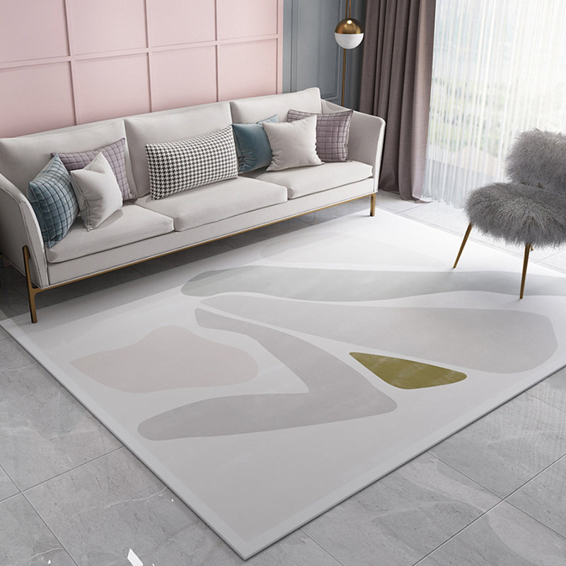 Vivolux | Nordic Morandi Kleurenblock Teppich Mehrfarbig Polypropylen Teppich Rutschfeste Rückseite Fleckenbeständig Haustierfreundlicher Teppich für Wohnzimmer