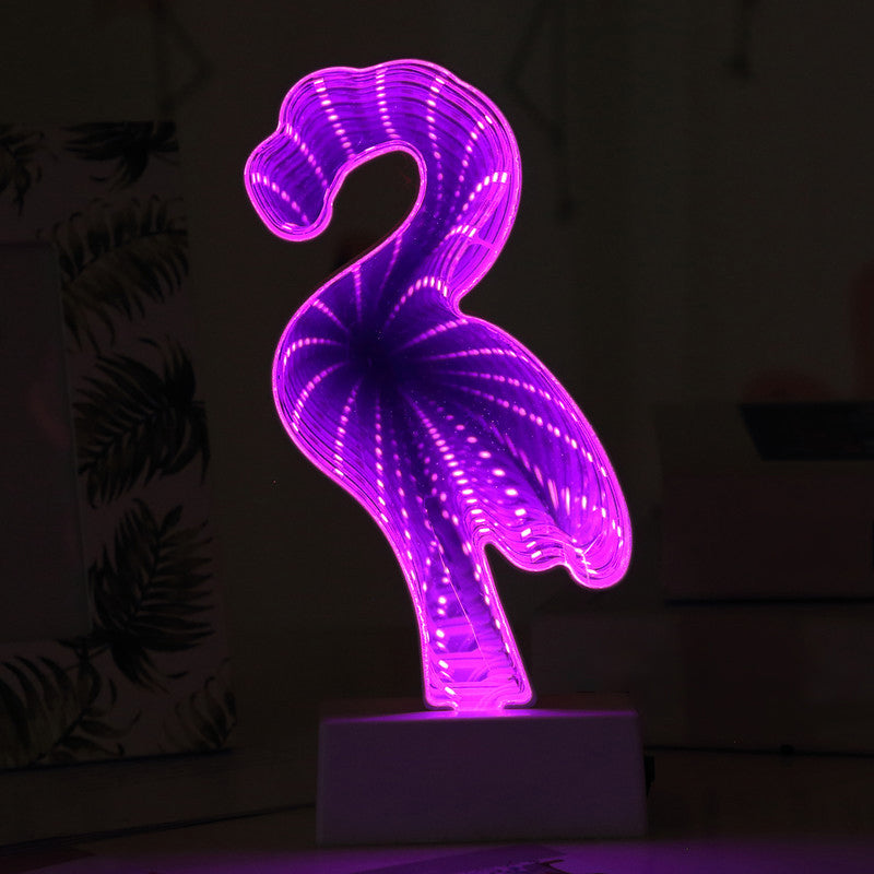 Vivolux | Neon Sign Kunsstof Nachtkast Lamp Cartoon Wit Batterij LED Tafellamp voor Meisjeskamer