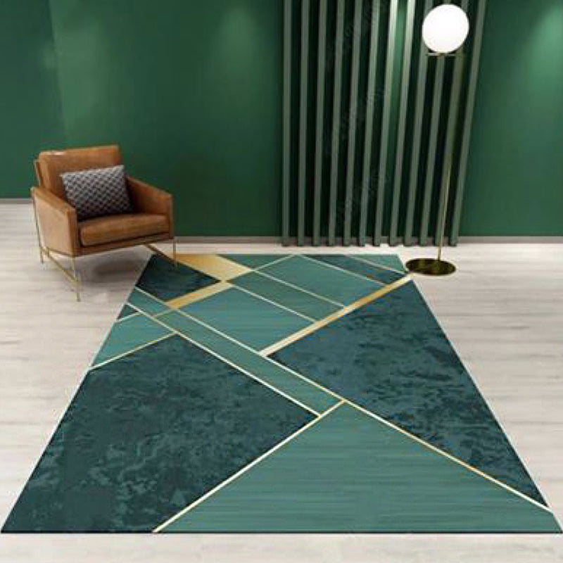 Vivolux | Nordic Geo Gedruckter Teppich Mehrfarbig Synthetik Teppich Pflegeleicht Maschinenwaschbar Innenraum Teppich für Salon