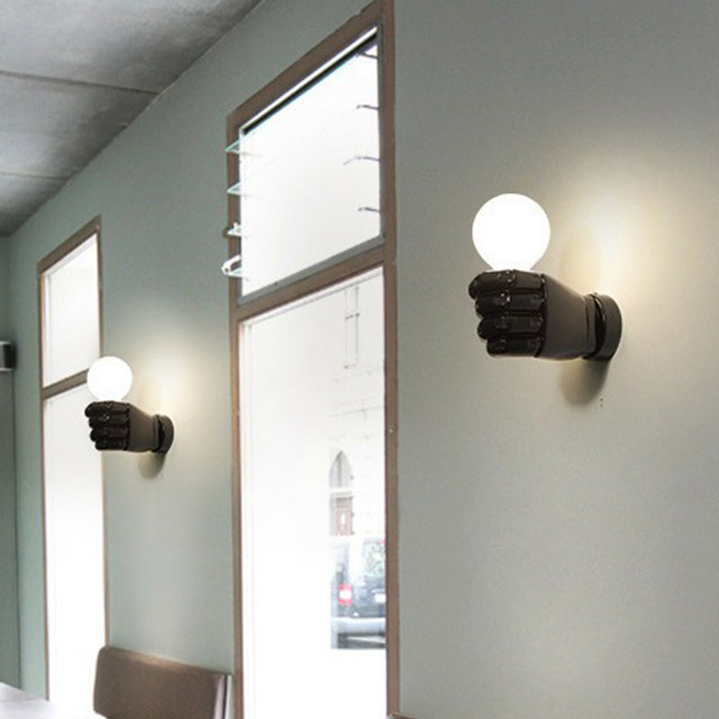 Vivolux | Resin Fist Wandleuchte Fixture Künstlerisch 1 Glühbirne Wandmontierte Beleuchtung für Restaurant