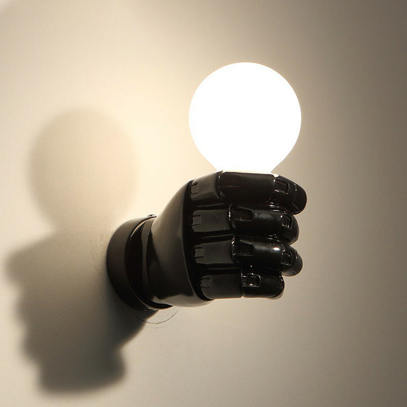 Vivolux | Resin Fist Wandleuchte Fixture Künstlerisch 1 Glühbirne Wandmontierte Beleuchtung für Restaurant
