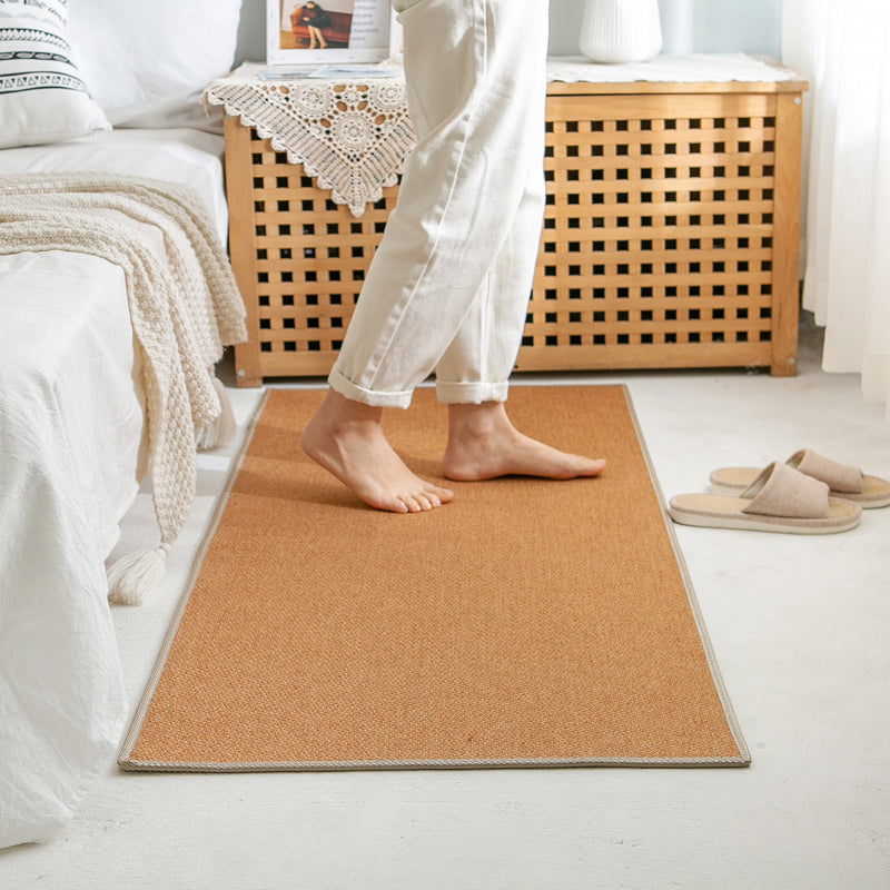 Vivolux | Rustic Effen Kleuren Tapijt Multi-Kleur Jute Binnen Tapijt Antislip Achterkant Huisdiervriendelijk Eenvoudig Onderhouds Gebied Tapijt voor Slaapkamer