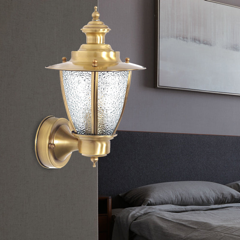 Vivolux | Traditionele Kegel Wandlamp Helder/Geweven Wit Glas 1 Lamp Wandgemonteerde Verlichtingsarmatuur voor Trap
