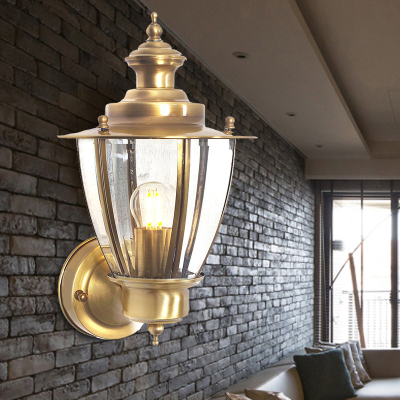 Vivolux | Traditionele Kegel Wandlamp Helder/Geweven Wit Glas 1 Lamp Wandgemonteerde Verlichtingsarmatuur voor Trap