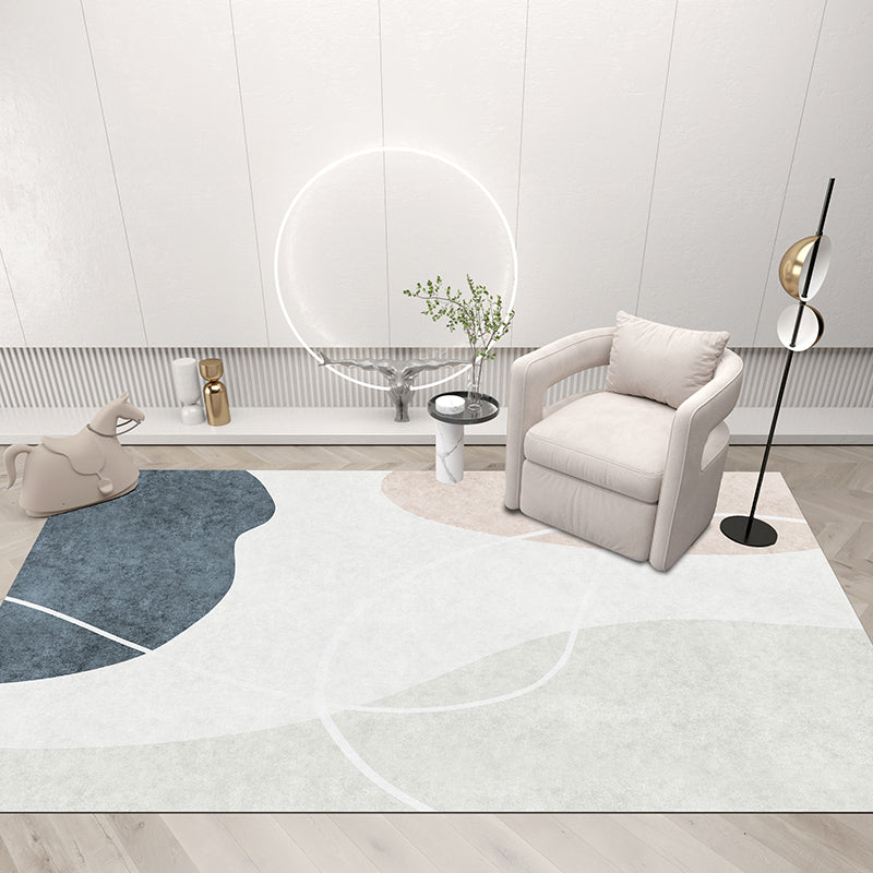 Vivolux | Western Dekoration Teppich Multicolor Farbblock Bereich Teppich Polypropylen Anti-Rutsch haustierfreundlicher Indoor Teppich für das Wohnzimmer