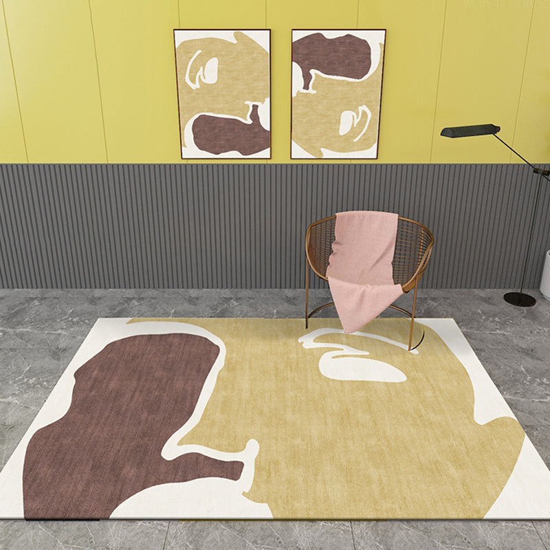 Vivolux | Scandinavisch Kleurblok Vloerkleed Multi Gekleurd Polypropyleen Gebied Vloerkleed Antislip Ondergrond Huisdier Vriendelijk Binnen Vloerkleed voor Decor