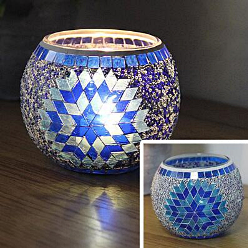 Vivolux | Europäischer Retro Glas Mosaik Teelichthalter