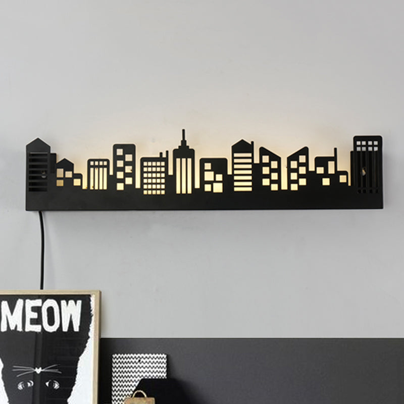 Vivolux | Stijlvolle Monochrome LED Wandlamp Metalen Moderne Stad Uitzicht Woonkamer