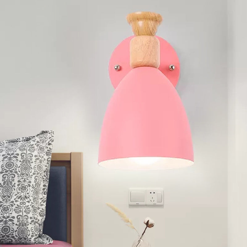 Vivolux | Nordic Stijlvolle Koepel Wandlamp Draaibaar Metaal Één Gloeilamp Ondertoon Wandlamp voor Kleuterschool