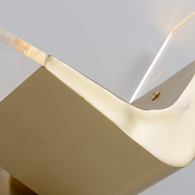 Vivolux | V-vormige metalen wandlamp Simpliciteit gouden LED wandmontage lichtarmatuur in warm/wit licht