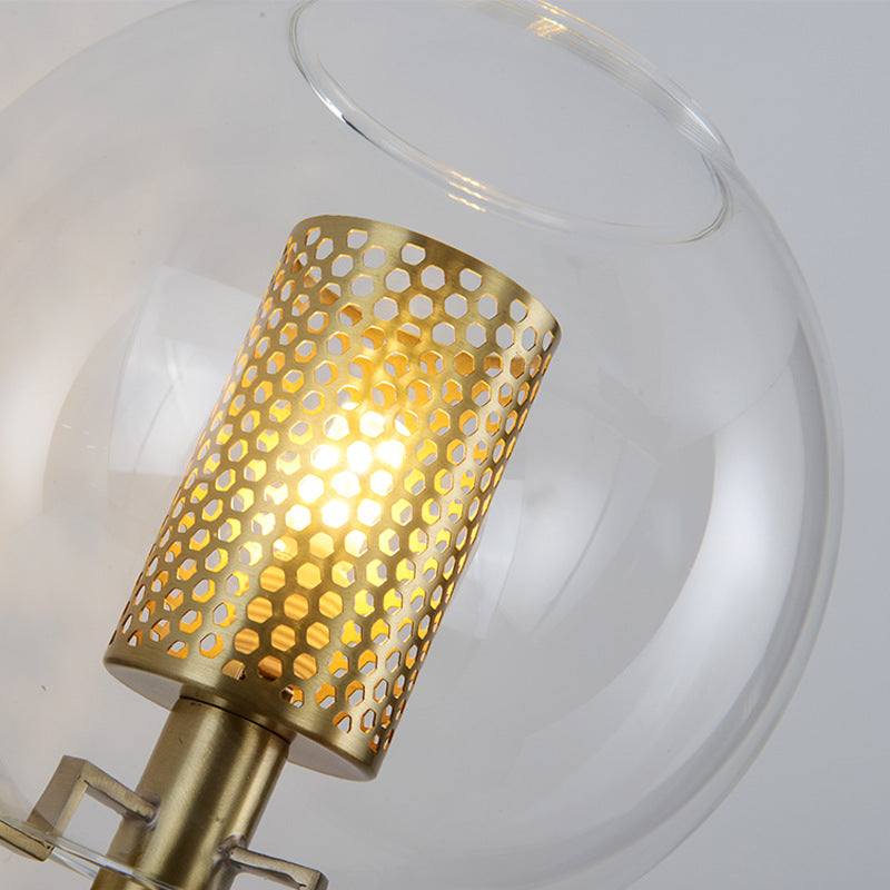 Vivolux | 1 Kopf Messing Wandbeleuchtung Minimalistisch Goldfinish Zylindrisches Netz Wandmontierte Lampe