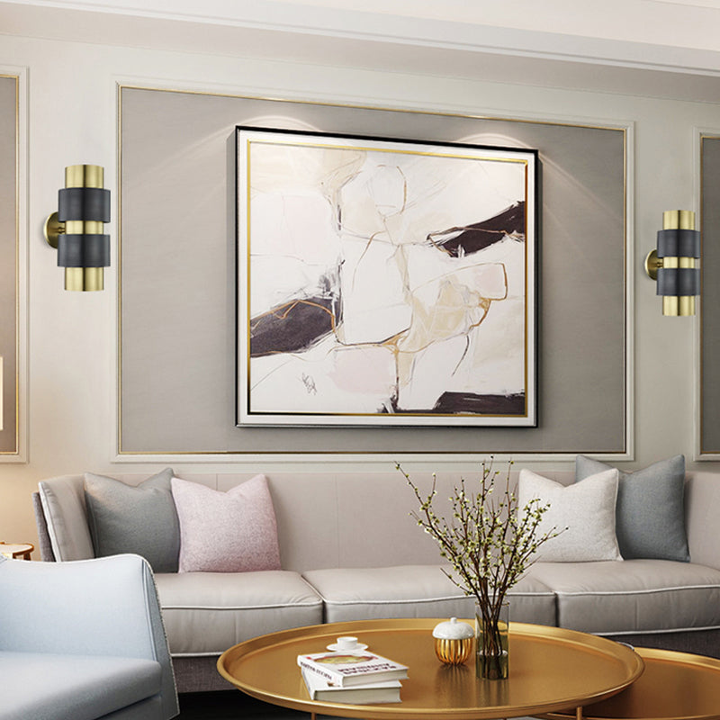 Vivolux | Zilindrische slaapkamer wandlamp kolonialisme metaal enkele licht goud/zilver wandverlichting sconce