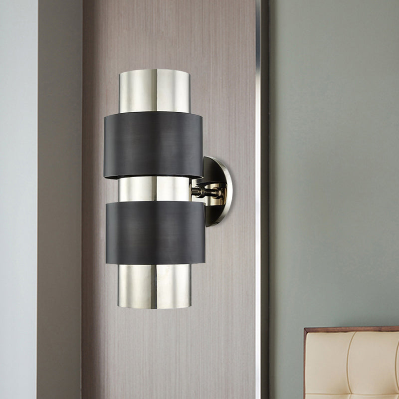 Vivolux | Zilindrische slaapkamer wandlamp kolonialisme metaal enkele licht goud/zilver wandverlichting sconce