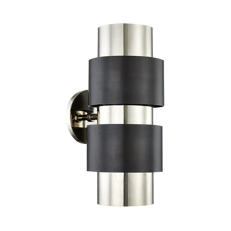 Vivolux | Zilindrische slaapkamer wandlamp kolonialisme metaal enkele licht goud/zilver wandverlichting sconce