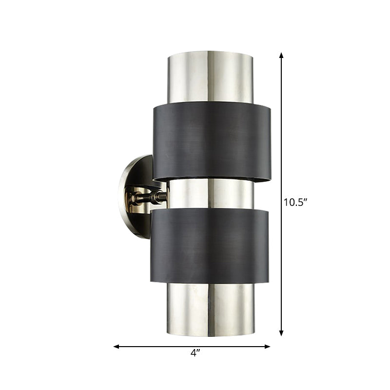 Vivolux | Zilindrische slaapkamer wandlamp kolonialisme metaal enkele licht goud/zilver wandverlichting sconce