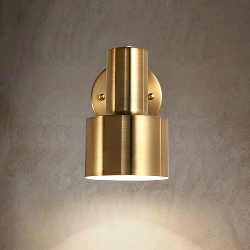 Vivolux | Verstelbare 1 Kop Mini Wandlamp Eenvoudige Gouden Afwerking IJzeren Ronde Wandspotlight, 5"/5,5" Breed