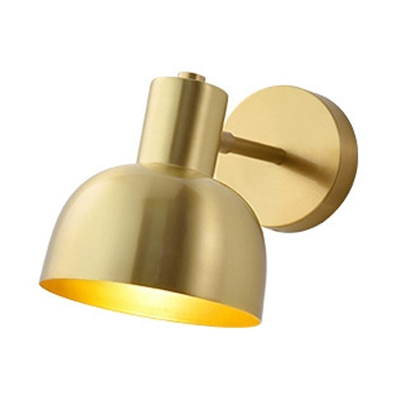 Vivolux | Verstelbare 1 Kop Mini Wandlamp Eenvoudige Gouden Afwerking IJzeren Ronde Wandspotlight, 5"/5,5" Breed