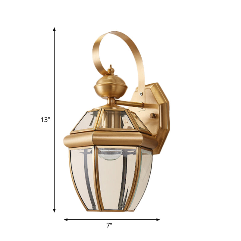 Vivolux | Traditionele Urn Wandlamp Metaal 1 Lamp Muur Bevestigde Verlichting in Messing voor Eetkamer
